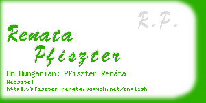 renata pfiszter business card